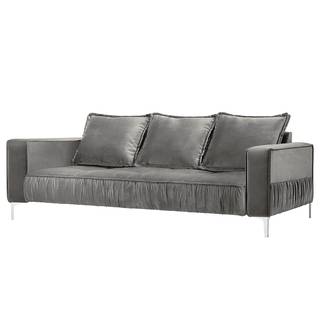 3-Sitzer Sofa Sides Webstoff Blonda: Grau