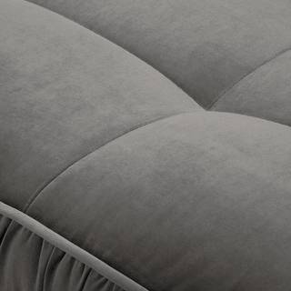 3-Sitzer Sofa Sides Webstoff Blonda: Grau