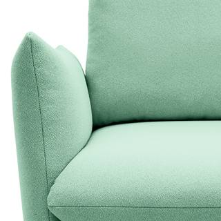 Poltrona letto boxspring Moric Tessuto strutturato Noena: menta