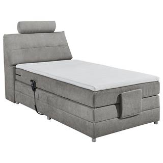 Boxspring Neiras Heldergrijs - 120 x 200cm - Traagschuim
