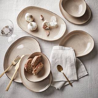 Geschirr-Set FINCA 12-teilig Typ B Porzellan - Beige