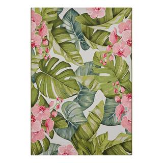 In-& outdoorvloerkleed Tropical polyester/polypropeen - groen/meerdere kleuren - 120 x 180 cm