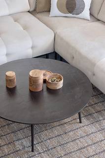 Salontafel  Foster aluminium - zwart