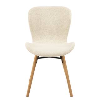Gestoffeerde stoel Livaras Bouclé Stof Moena: Crèmekleurig - 2-delige set