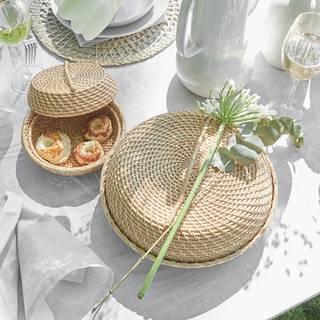 Korbschale RONDA Rattan - Natur - Durchmesser: 20 cm