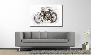 Impression sur toile Davidson Start Épicéa massif / Tissu mélangé - 80 x 120 cm