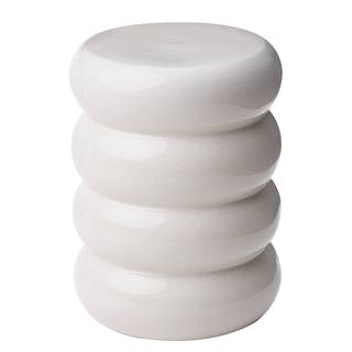 Beistelltisch ARTISTA Typ B Keramik - Weiß