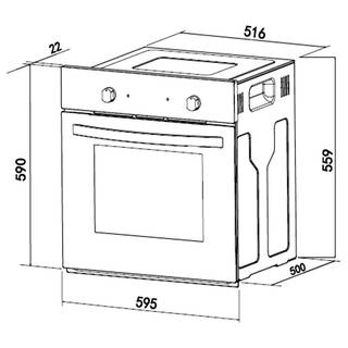 Eck-Küchenzeile Pattburg III Eiche Artisan Dekor - Mit Elektrogeräten