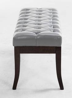Sitzbank Ramses Kunstleder antik-dunkel Sitzbank Ramses Kunstleder antik-dunkel 100 grau - Grau - Breite: 100 cm