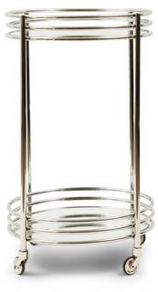Servierwagen L'Hotel Bar Trolley Silber - Metall - 52 x 81 x 52 cm