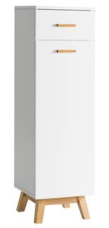 Badezimmerschrank Badschrank Weiß - Holzwerkstoff - 30 x 102 x 30 cm