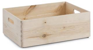 Allzweckkiste, Nadelhol, 40 x 30 x 15 cm Beige - Massivholz - 30 x 15 x 40 cm