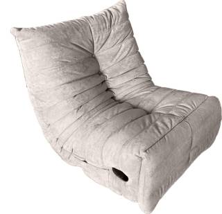 Sessel mit Fußstütze-drehbar –kein Rahme Grau - Textil - 88 x 92 x 83 cm