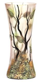 Vase en verre peint à la main 36 cm Marron - Verre - 15 x 36 x 15 cm