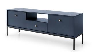 Fernsehtisch MONO 153x39x56 Blau - Schwarz