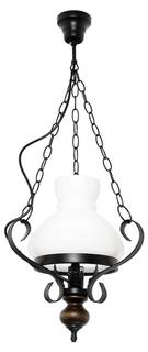 Lampe à suspension PETRONEL Marron - Verre - Métal - 32 x 75 x 32 cm