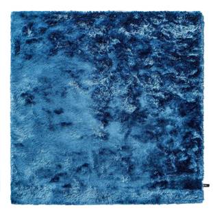 Tapis à poils longs Whisper Bleu - 200 x 200 cm
