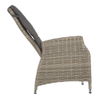 COMFORT  Gartensessel verstellbar Braun - Polyrattan - 60 x 112 x 70 cm