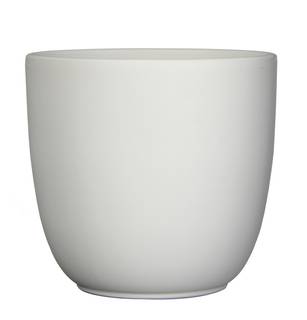 Pot de fleurs Tusca Blanc - Céramique - 28 x 25 x 28 cm