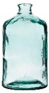 Vase aus recyceltem Glas, 20 cm Grün - Glas - 12 x 20 x 12 cm