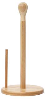 Küchenrollenhalter HWC-B84 Braun - Bambus - 16 x 33 x 16 cm