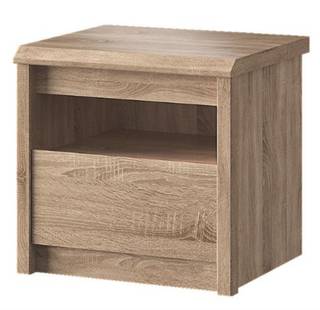 Nachtschrank Sonata Sonoma Braun - Holz teilmassiv - 40 x 45 x 46 cm