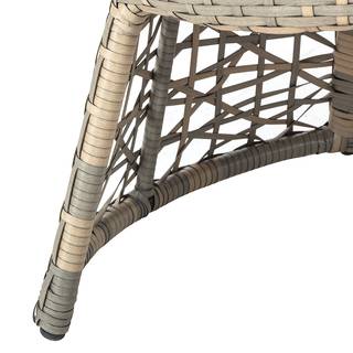 Balkonset Moosh (3-teilig) Polyrattan - Anthrazit