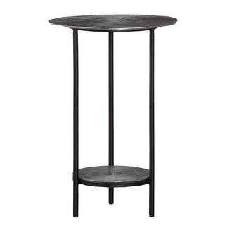Table d'appoint Minano Métal - Argenté / Noir