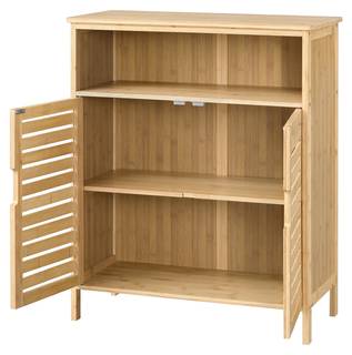 Beistellschrank Eslöv Braun - Bambus - 66 x 81 x 31 cm