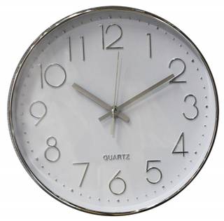 Horloge 30 cm blanc Blanc