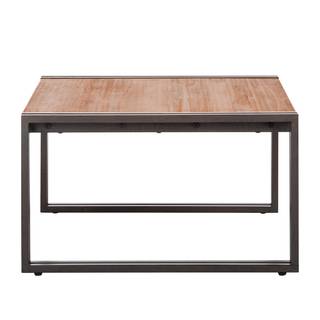 Tavolino MANCHESTER 70 cm Legno massello di acacia/Metallo