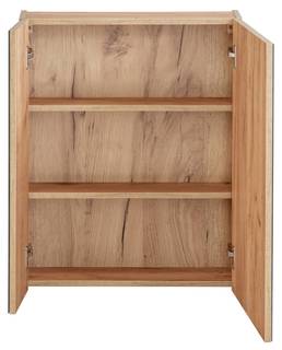 Set mit Doppel-Keramik-Waschtisch 260cm Weiß - Holzwerkstoff - 260 x 190 x 48 cm
