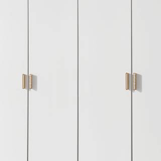 Armoire à portes battantes Falun Blanc alpin / Frêne de Coimbra - Largeur : 181 cm