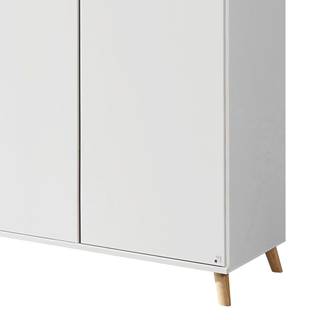Armoire à portes battantes Falun Blanc alpin / Frêne de Coimbra - Largeur : 181 cm