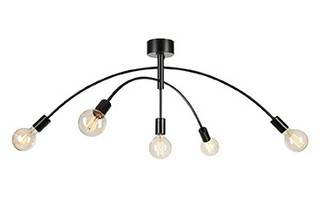 Crux Plafonnier Fer - Noir - 1 ampoule