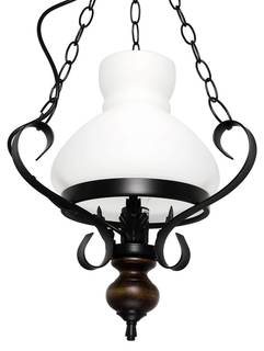 Lampe à suspension PETRONEL Marron - Verre - Métal - 32 x 75 x 32 cm
