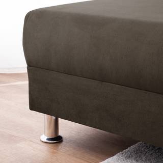 Canapé d'angle Glenrock Méridienne montable des deux côtés - Couleur expresso / Beige chaud