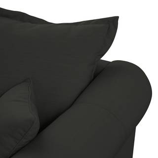 Canapé d'angle Saltum Tissu - Anthracite - Méridienne courte à droite (vue de face)