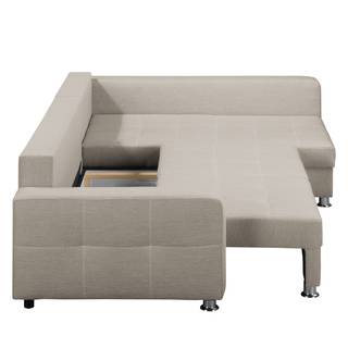 Canapé d'angle Upwell (convertible) Tissu structuré