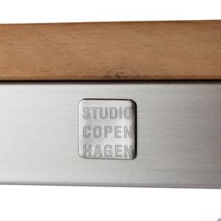 Set di 3 mobili da giardino TEAKLINE B Legno massello di teak / Acciaio inox
