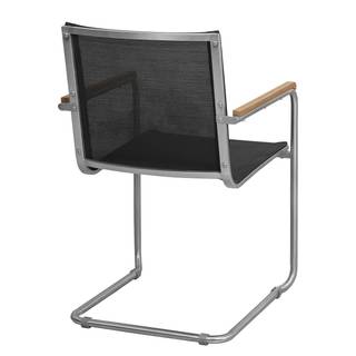 Table & chaises jardin TEAK DELUXE 7 Teck massif / Acier inoxydable