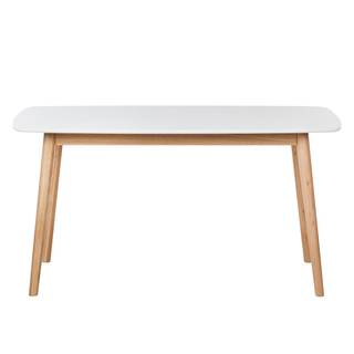 Esstisch Bjelland Eiche teilmassiv - Eiche / Weiß - 150 x 80cm