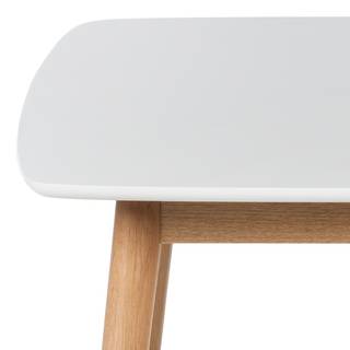 Esstisch Bjelland Eiche teilmassiv - Eiche / Weiß - 150 x 80cm