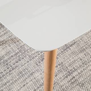 Esstisch Bjelland Eiche teilmassiv - Eiche / Weiß - 150 x 80cm