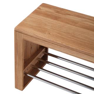 Banc d’entrée Anamur Chêne sauvage massif - Chêne - Largeur : 100 cm