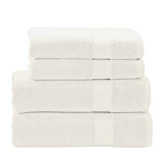 Handdoeken set Deluxe (4-delig) katoen - Crème