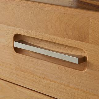 Highboard Majona I inkl. Beleuchtung - Kernbuche massiv - Kernbuche