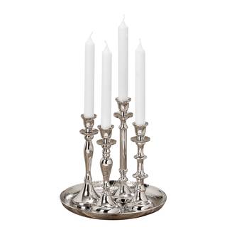 Kandelaars Zeus (5-delig) aluminium - zilverkleurig