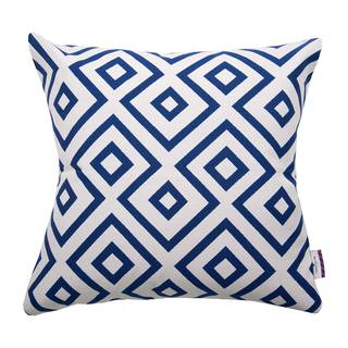 Federa per cuscino Open Squares Tessuto - Blu / Bianco - 50 x 50 cm