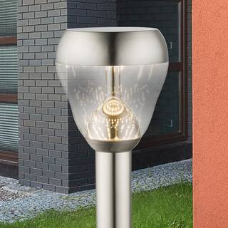 LED-buitenlamp Monti III glas/roestvrij staal - 1 lichtbron